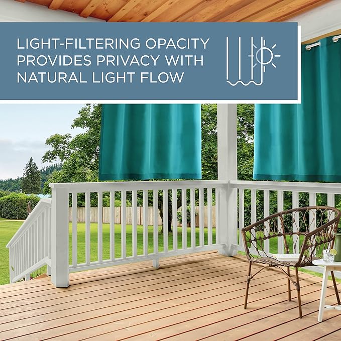 Town & Country Basics Cabana Solid Heavyweight Indoor Outdoor Curtains - Image 9