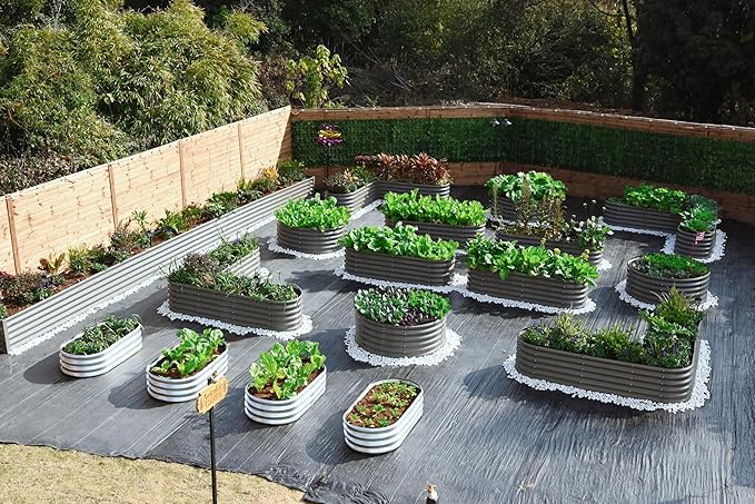 A ANLEOLIFE 12-Pack Galvanized Raised Garden Beds Outdoor, Whole Backyard Farm - Image 4