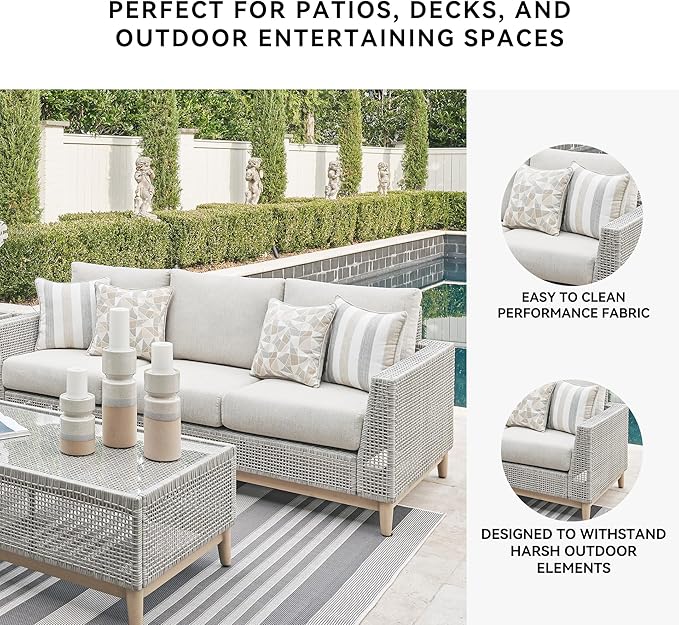 Signature Design by Ashley Seton Creek Cottage Nuvella Weather Resistant Fabric - Image 5