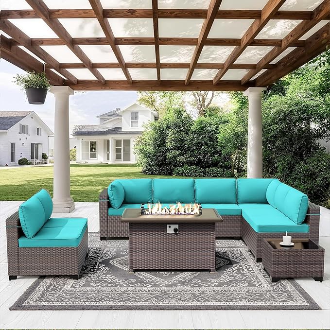 ALAULM 10 Pieces Outdoor Patio Furniture Set - Image 6
