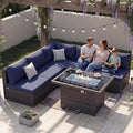 NICESOUL 6 Piece Modern Wicker Patio Furniture Set by NICESOUL