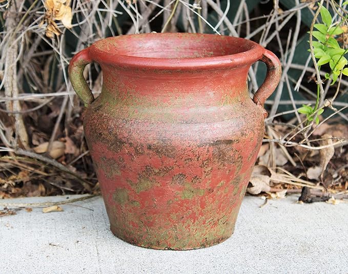 Egyptian Era Designed Earthen Ware Terra-Cotta Vessel/Planter - Image 2