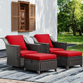 Joyside Wicker Patio Furniture Sets, 4 Pieces Upgraded Large Size Outdoor by Joyside