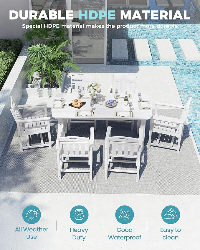 Ciokea HDPE Outdoor Dining Table - Image 3