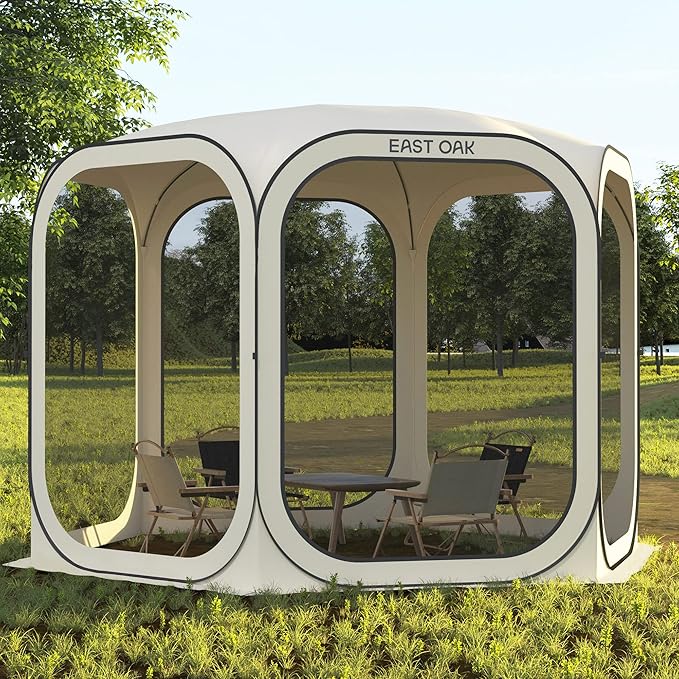East Oak Screen House Tent Pop-Up, Portable Screen Room Canopy Instant Screen - Image 10
