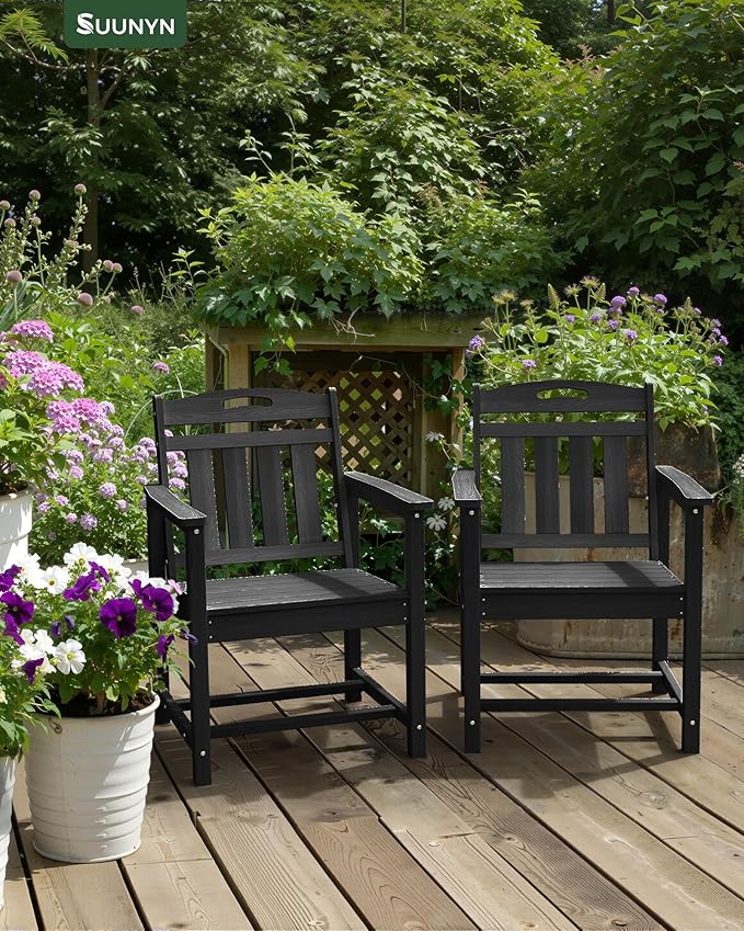 Set of 2 Weatherproof Patio Chairs - Image 8