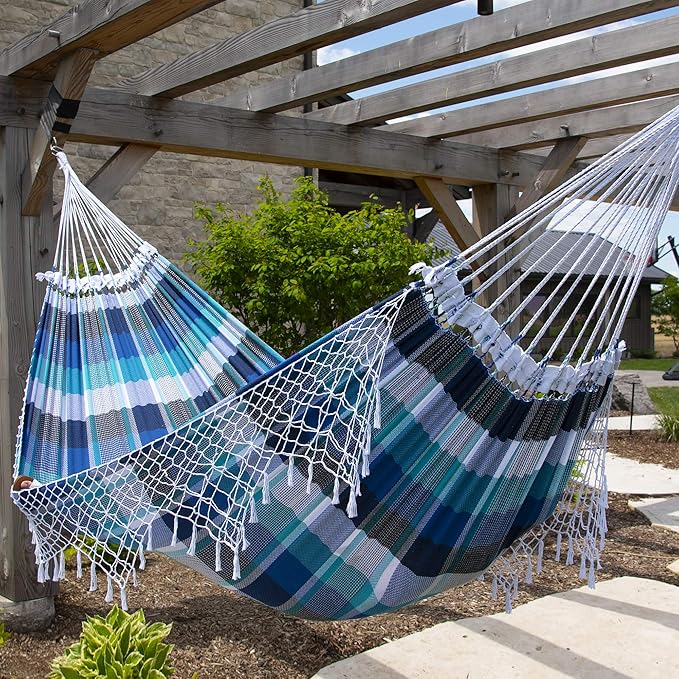 Vivere Authentic Brazilian Cotton Hammock - 450 lb Capacity - Image 2