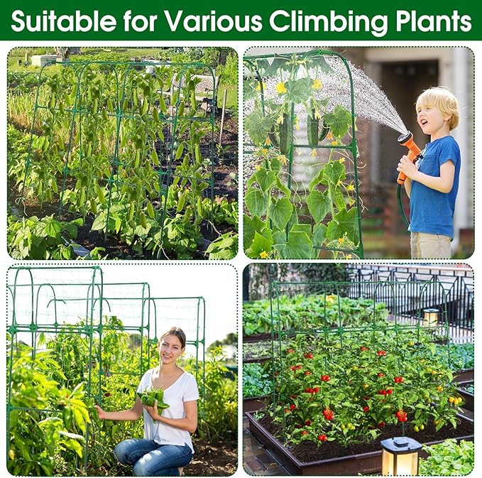 Garden Trellis for Climbing Plants Outdoor, Cucumber Trellis for Raised Bed - Image 2