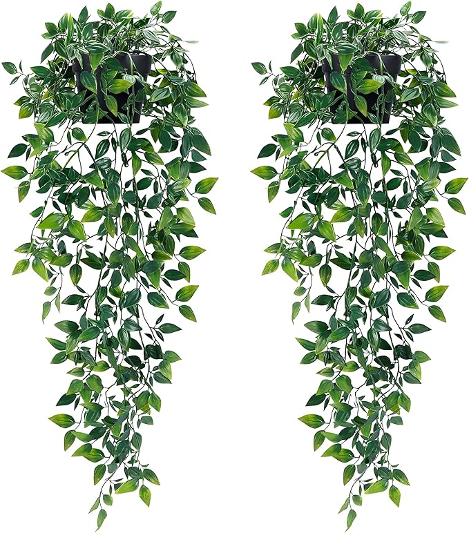 Waipfaru 2Pcs Fake Hanging Plants by Waipfaru