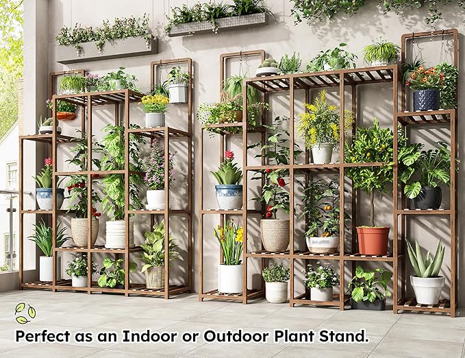 EnHomee Plant Stand Indoor for Multiple Plants Stand Outdoor - Image 3