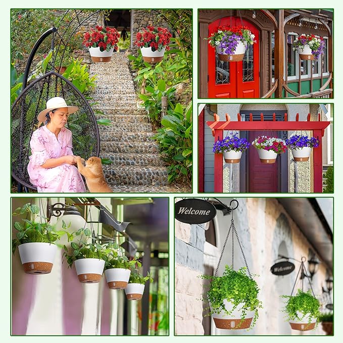 Amyhill 6 Pcs 8 Inch Hanging Planter - Image 7