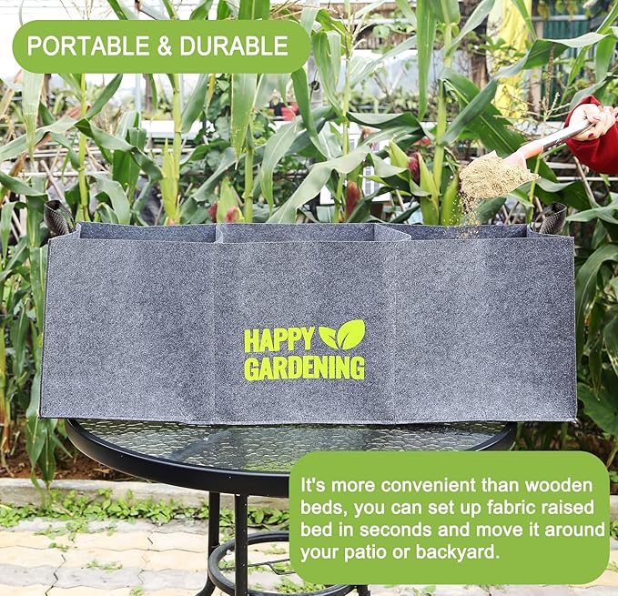 Fabric Grow Bags, Fabric Plant Pots Planter Indoor Outdoor, 3 sq. ft. - Image 5