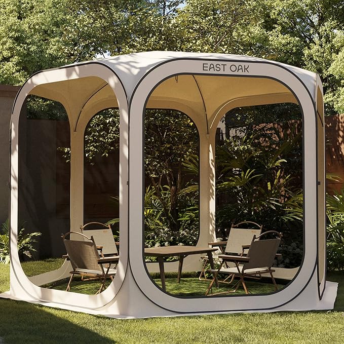 East Oak Screen House Tent Pop-Up, Portable Screen Room Canopy Instant Screen by EASTOAK