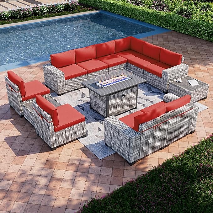 13-Piece Outdoor Patio Furniture Set by MuphyersPatioFurniture