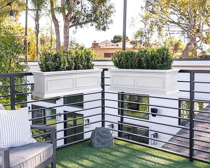 Veradek Brixton Series Plastic Railing Planter - Image 6