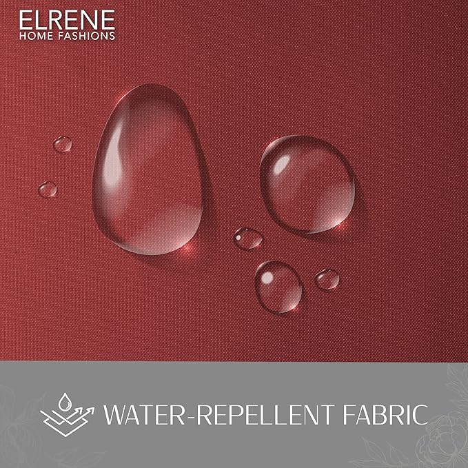 Elrene Home Fashions Matine Weatherproof Tab-Top Indoor/Outdoor Solid Color - Image 5