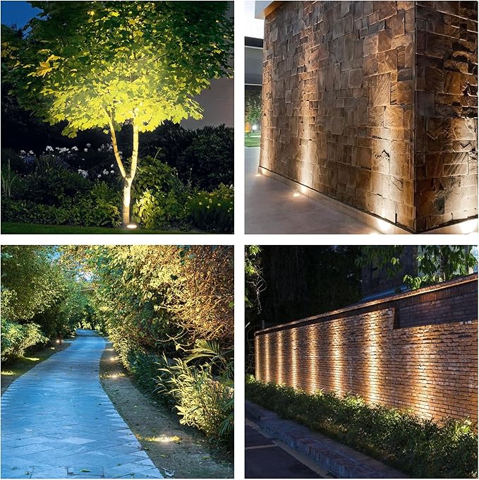 JESLED Landscape Lighting 6W LED Well Lights, 12V 24V Ground Lights 6000K - Image 7
