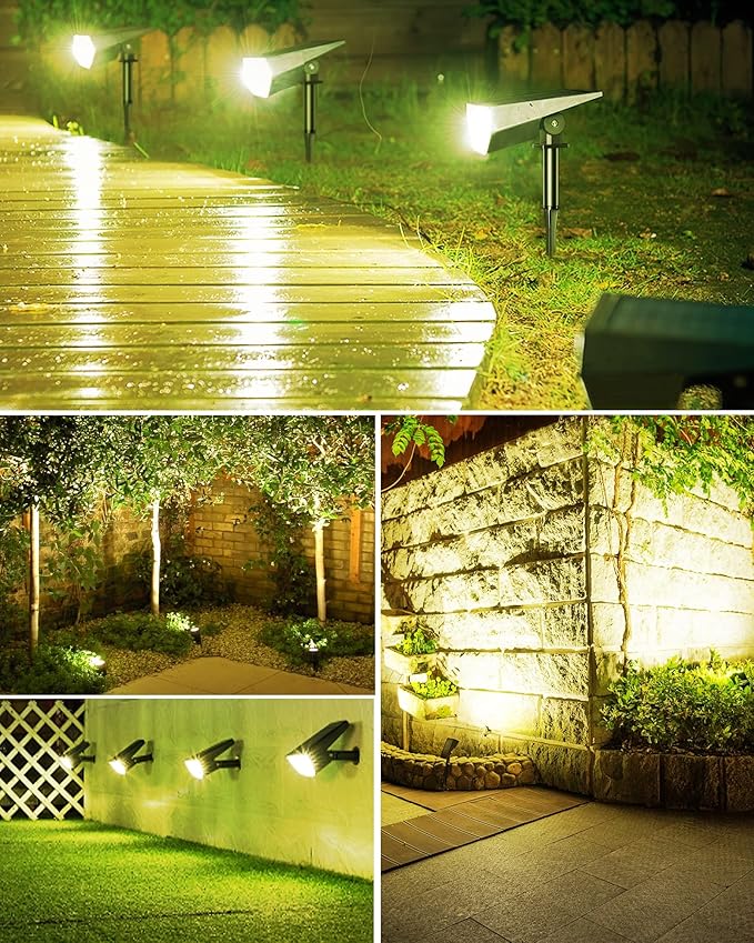 Biling Solar Spot Lights Outdoor, Bright 700 Lumen Solar Outdoor Lights IP67 - Image 6