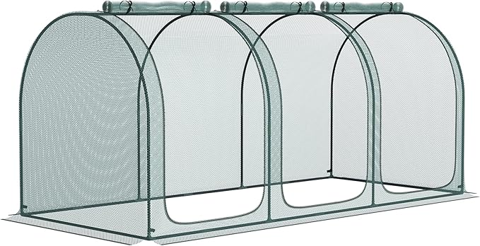 Outsunny 9' x 4' Crop Cage, Plant Protection Tent by Outsunny