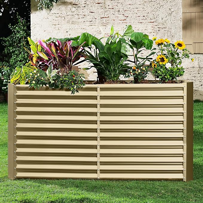 Land Guard 8x4x3ft Rectangular Galvanized Raised Garden Beds, Large-Capacity - Image 8