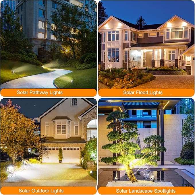 SUNLONG Solar Powered Spot Lights Outdoor Waterproof 2 in 1 Bright Solar - Image 6