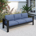 Solaste Aluminum Outdoor Couch, 3-Seat Metal Outdoor Sofa by Solaste