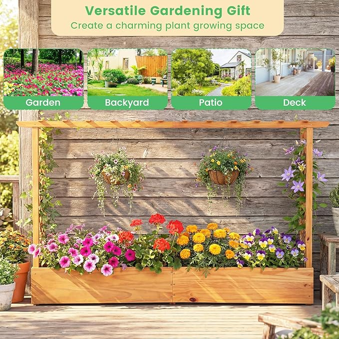 Giantex 2 Pcs Raised Garden Bed - Image 9