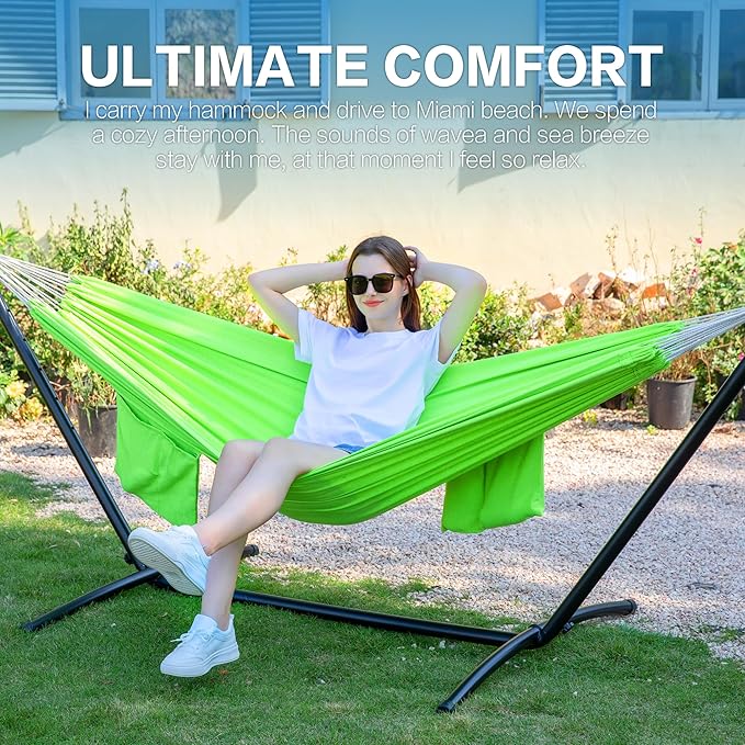 PNAEUT Double Hammocks with Stand - Image 2