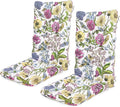 SERWALL HDPE Outdoor Rocking Cushion Set of 2, Memory Foam Cushion Flowers by SERWALL