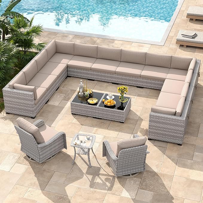 14-Seat Modern Patio Furniture Set - Image 2