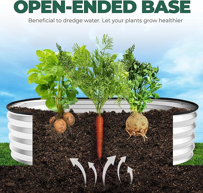 Utopia Home Galvanized Raised Garden Bed Kit 4x2x1ft, Planter Box Raised Garden - Image 6