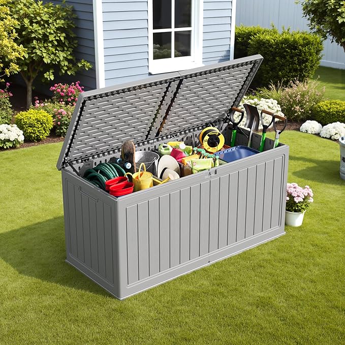Devoko 260 Gallon Double-Wall Deck Box - Image 6