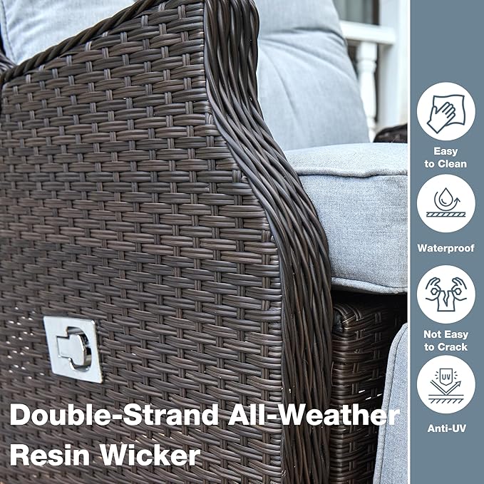 Outdoor Indoor Wicker Recliner - Image 6