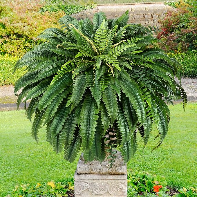 MARTINE MALL 2Pcs 48'' Fake Ferns Look Real Artificial Ferns - Image 8