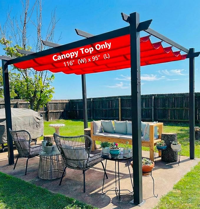 Pergola Shade Cover Replacement Canopy Top Compatible - Image 4