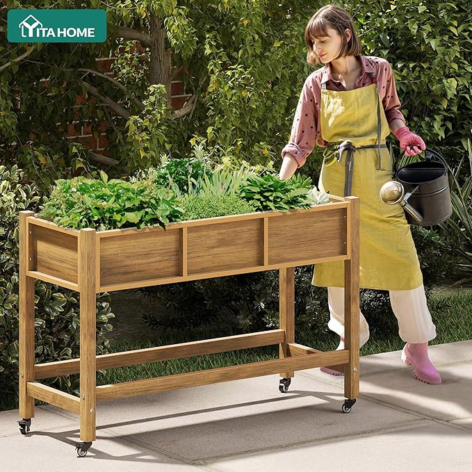 YITAHOME Raised Garden Bed HDPE, Elevated Planter Box - Image 9