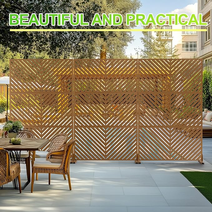 Outdoor Privacy Screen, Freestanding Privacy Fence Panels - Image 3