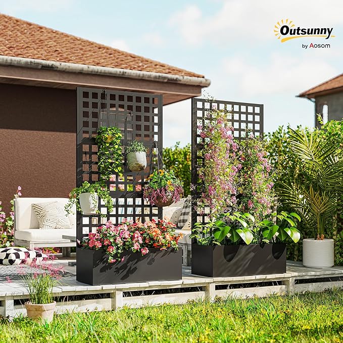 Outsunny Galvanized Raised Garden Bed - Image 2