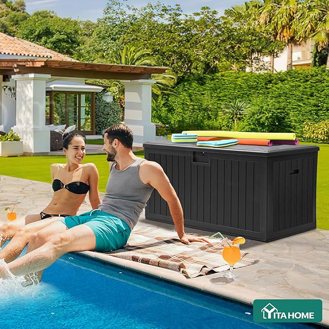 YITAHOME 150 Gallon Large Deck Box - Image 3