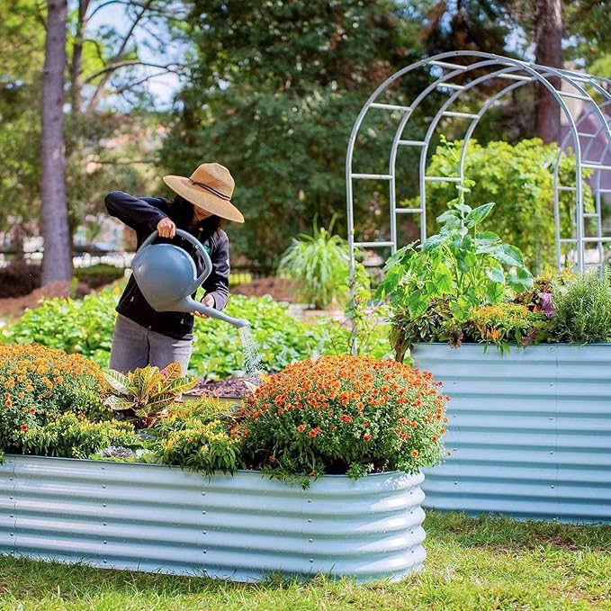 32" Extra Tall Raised Garden Bed Kits, 3.5 x 5 x 2.7ft Raised Planter Box - Image 2