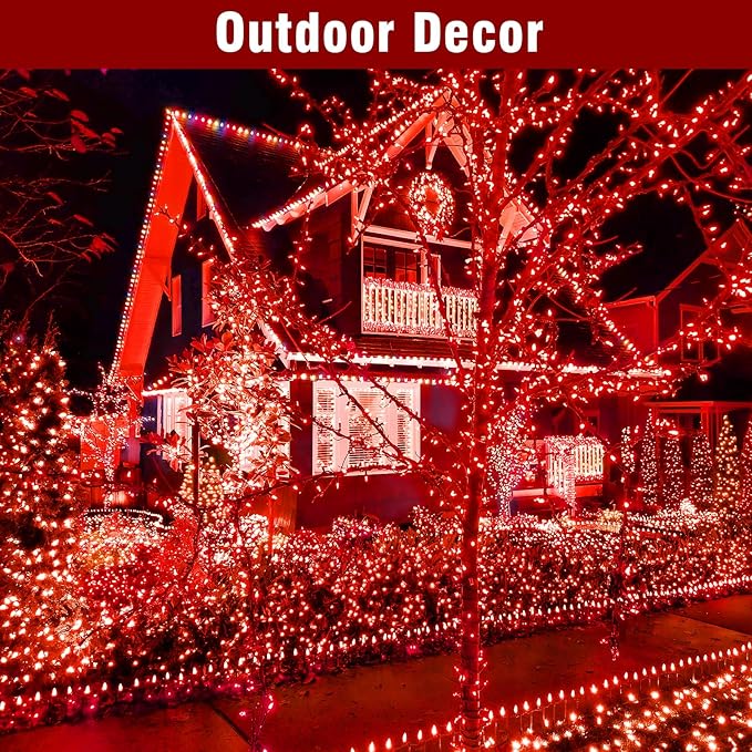 Nisocy 200 LED Red String Lights - Image 6