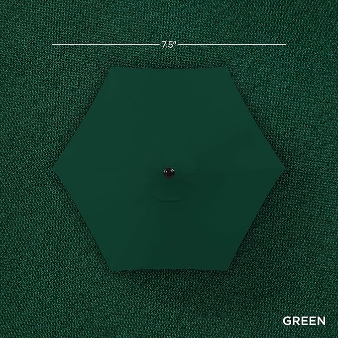 Best Choice Products 7.5ft Outdoor Solar Market Table Patio Umbrella - Image 4