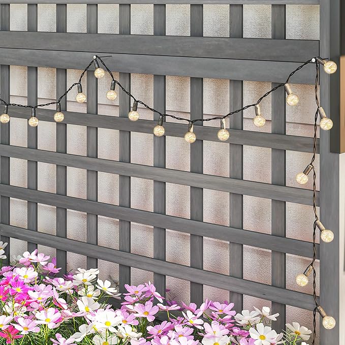 Outsunny Wood Planter with Trellis, Raised Garden Bed - Image 9