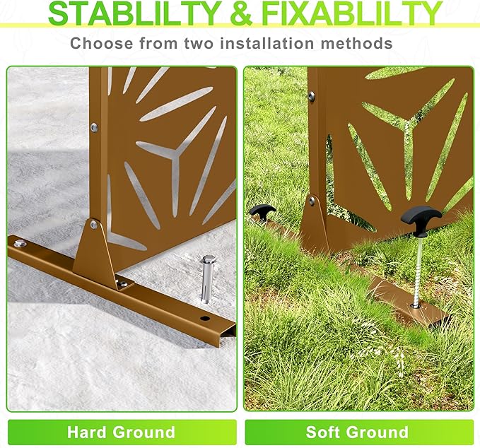 Outdoor Privacy Screen, Freestanding Privacy Fence Panels - Image 5