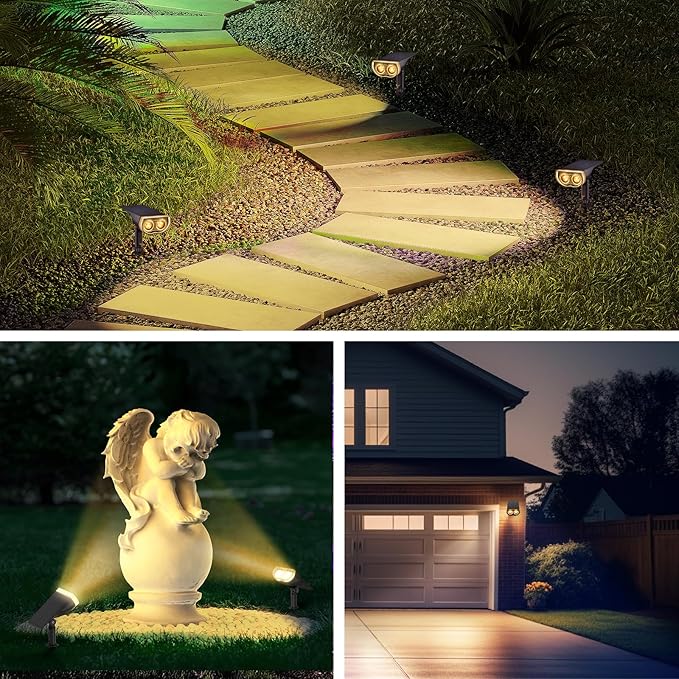 Consciot Solar Spotlights Outdoor, IP67 Waterproof 2-in-1 Solar Spot Lights - Image 6
