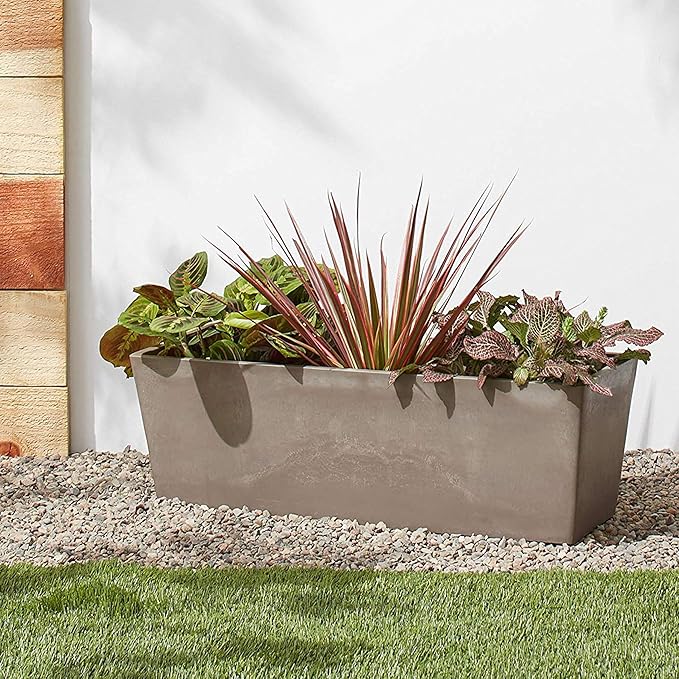 Arcadia Garden Products U65TP Plastic/Stone/Wood Composite Simplicity Window Box - Image 4