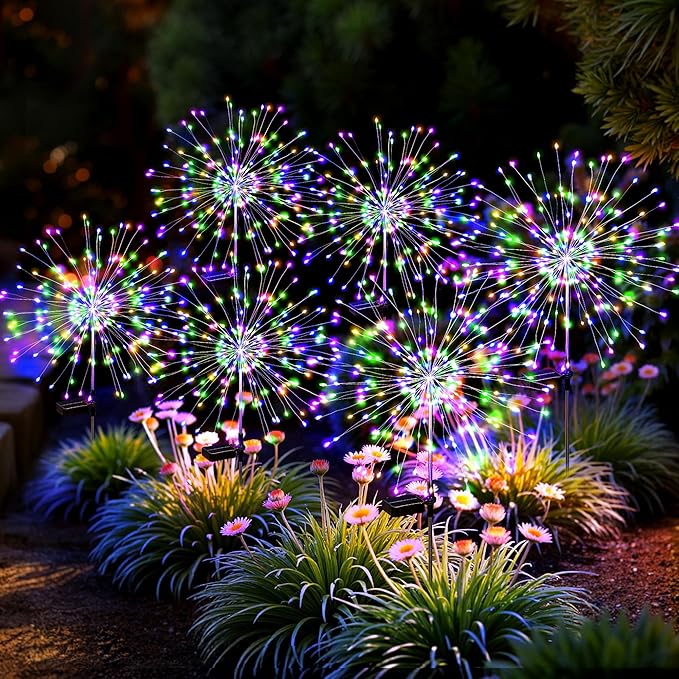 Solar Lights Outdoor, 120LED 6pack Fairy Garden Lights Decor by Suncket