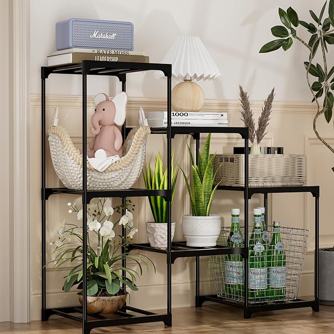 Plant Stand Indoor Plant Shelf Outdoor Metal Plant Rack - Image 4