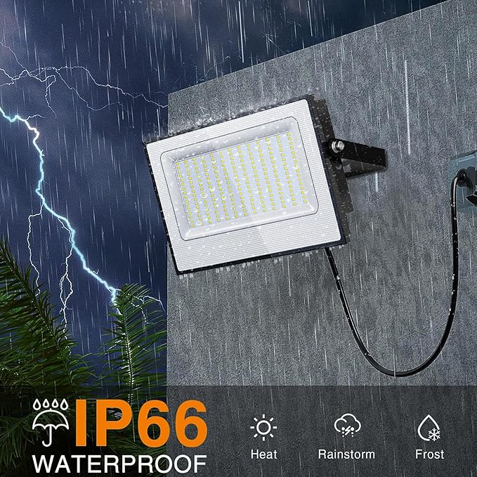 Onforu 200W Flood Lights Outdoor, 19000lm Bright LED Work Light - Image 4