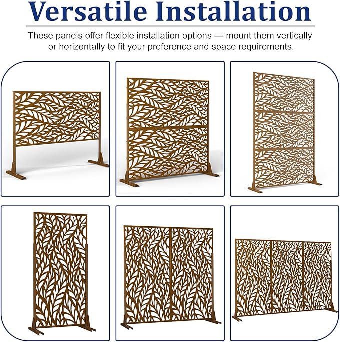 Outdoor Privacy Screen, Freestanding Privacy Fence Panels - Image 5
